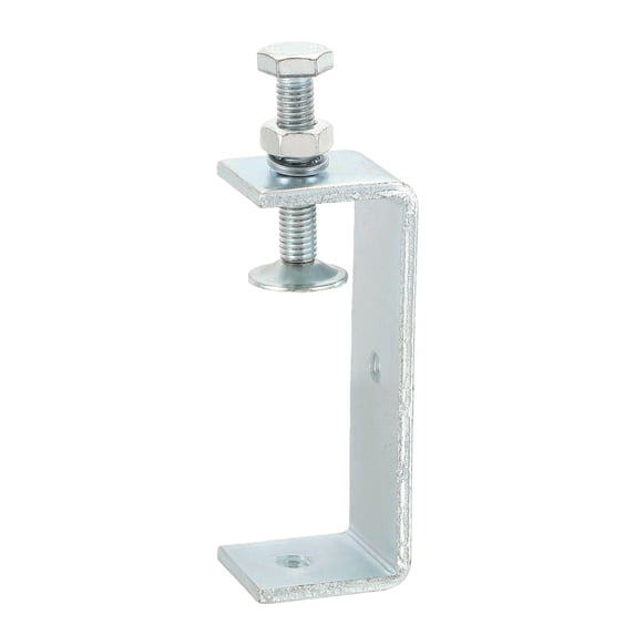 Uxcell304 Stainless Steel C Clamps 45mm Square Mini Tiger Clamp Adjustable Heavy Duty Metal U Clip with Press Screw for Woodworking Welding Mounting, Silver