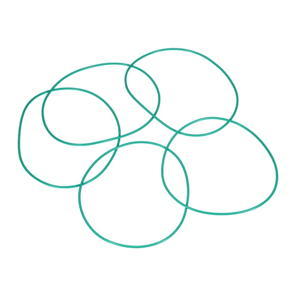 Uxcell5 Pcs Fluorine Rubber O-Rings 98mm OD 94mm ID 2mm Width Metric Round Sealing O Ring Seal Gasket for Machinery