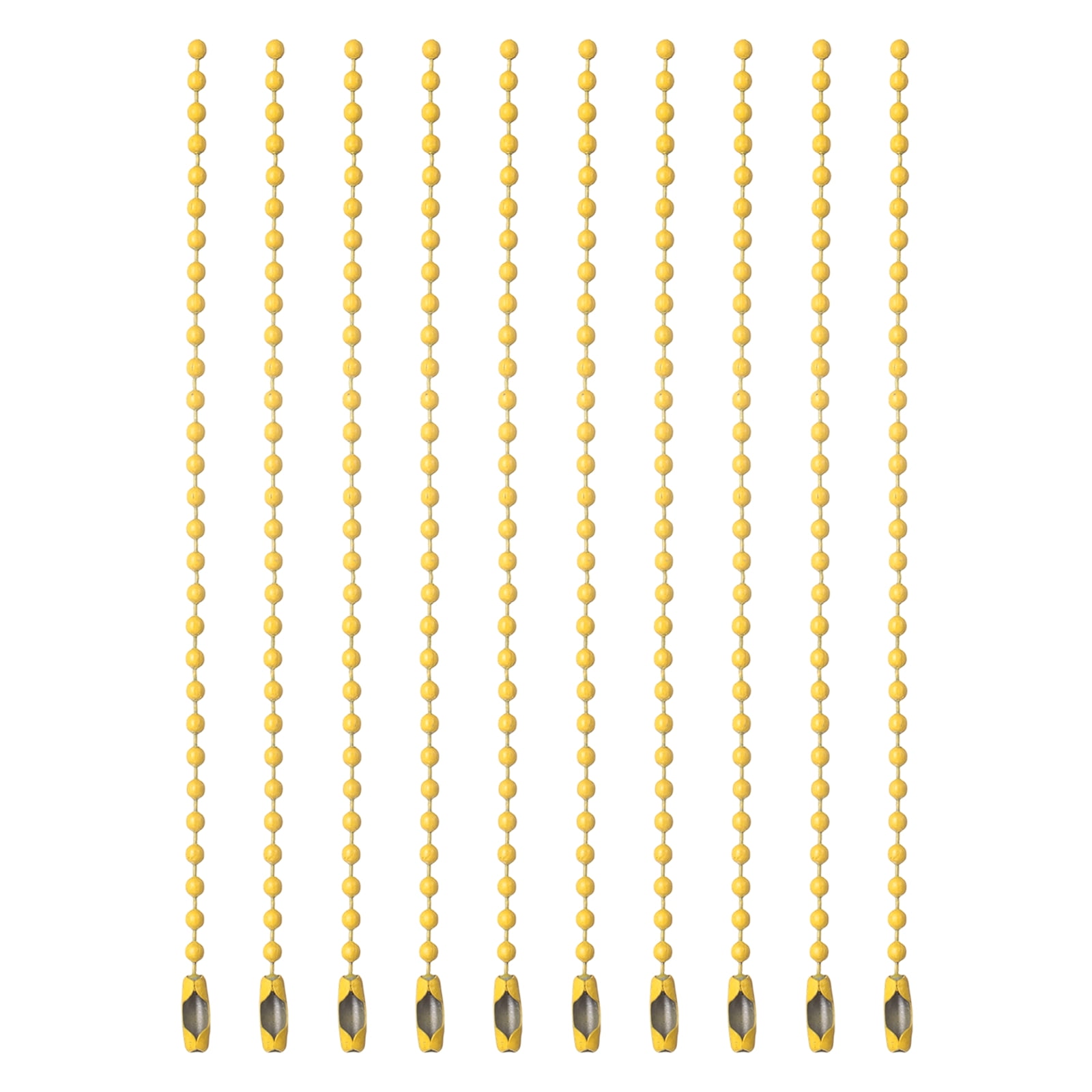 UxcellBall Beads Chains, (4.7 Inch, Yellow) (120 Pcs), Metal Dog Tag ...