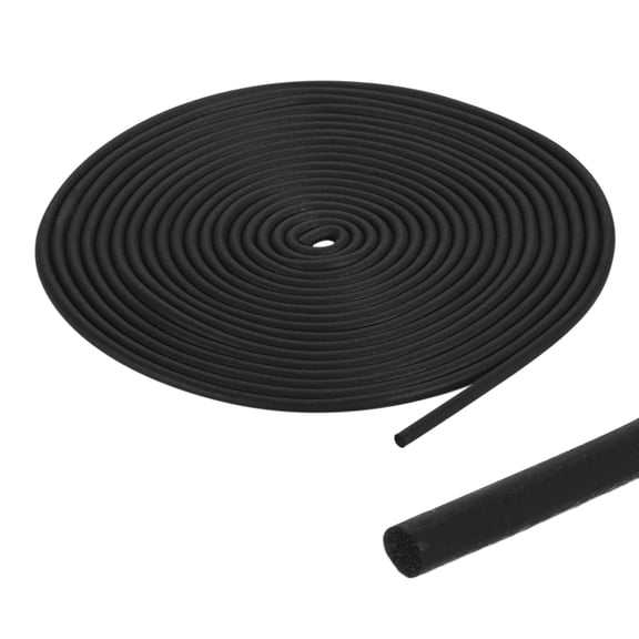 UxcellFoam Rubber Weather Seal Strip, 0.08" 20Ft EPDM Rubber Weather Stripping for Sealing Gaps Joints Crack Filling DIY Gasket, Black