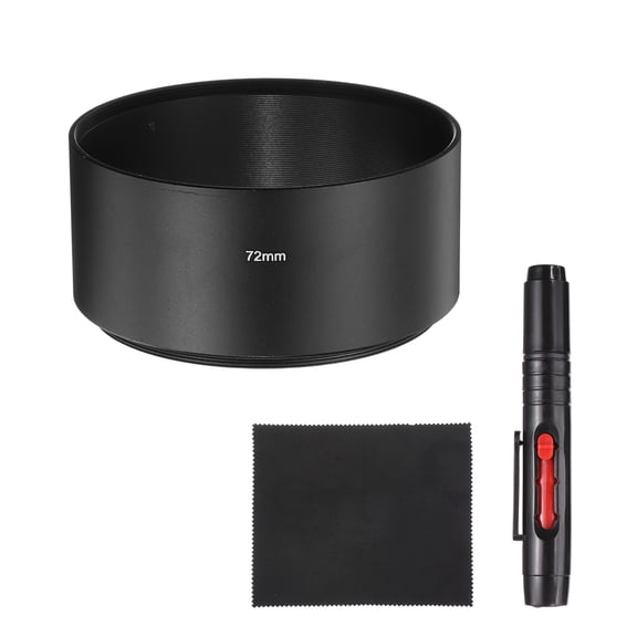 UxcellLens Hood Shade, 72mm Long-focus Screw-in Rubber Camera Cap Shade