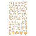 thumbnail image 1 of Uxgjfwu 3D Gold Foil Letter Stickers, English Alphabet DIY Journal Accessories, Christmas Stocking Decorations for Craft Projects, 1 of 5