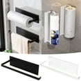 thumbnail image 1 of Uxgjfwu Adhesive Towel Holder - No Drill Iron Bathroom Rack for Paper Rolls, Kitchen Cabinet Mount, 1 of 6