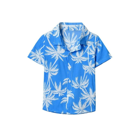 Uxgjfwu Baby and Toddler Short Sleeve Graphic Shirt Boys and Girls Leisure Comfort Printing Tops, Sizes 1-9