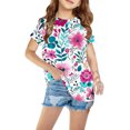 thumbnail image 1 of Uxgjfwu Baby and Toddler Short Sleeve Graphic T-Shirt Summer Tops for Girls and Boys T-Shirt Tee, Sizes 3-14, 1 of 5