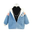 thumbnail image 1 of Uxgjfwu Boys Jean Jacket Winter Warm Fleece Lined Jackets Hoodie Coat Kids Windproof Jacket Zipper Jacket, 1 of 6