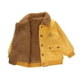 thumbnail image 1 of Uxgjfwu Boys Puffer Jacket Toddler Baby Boys Girls Thick Jacket Kids Fleece Lining Jacket Coat Outwear Suitable For 1-8 Years Old, 1 of 6