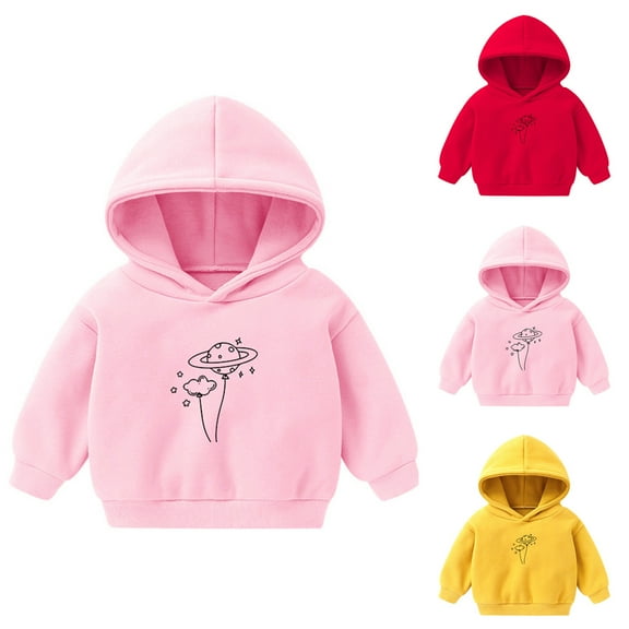 Uxgjfwu Boys Winter Coats Size 10-12 Fashion Girl And Boy Casual Long Sleeve Tops Hoodie Printing Tops