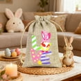 thumbnail image 1 of Uxgjfwu Bunny and Egg Design Gift Bag, Linen Drawstring Pouch for Easter Candy, Reusable Holiday Treat Bag for Party Favors, Spring Celebration, Festive Present Packaging, 1 of 6