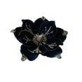 thumbnail image 1 of Uxgjfwu Christmas Decoration Flower Powder Flocking Magnolia High-end Fabric Simulation for Holiday Decor 9 Inch Home Party, 1 of 6