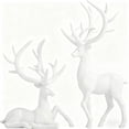 thumbnail image 1 of Uxgjfwu Christmas Deer Ornament Set 2 Piece Resin Decor for Desktop and Mantel, Festive Home Living Room Decoration, Holiday Accent for Christmas Season, Christmas Gift, 1 of 3