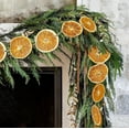 thumbnail image 1 of Uxgjfwu Christmas Garland 118 Inch Orange Slice Vine Rattan with Natural Scent for Tree Fireplace Mantle Holiday Decor, 1 of 6