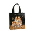 thumbnail image 1 of Uxgjfwu Christmas Non-Woven Shopping Bag Black Color Handbag Holiday Gift Packaging Reusable Tote for Party Favors, 1 of 6