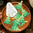 thumbnail image 1 of Uxgjfwu Christmas Tree Silicone Mold for Chocolate Fondant Cake, Baking Mould for Biscuits and Cookies, Holiday Kitchen Decor and Crafts, 1 of 6