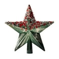 thumbnail image 1 of Uxgjfwu Christmas Tree Topper Star Glow in The Dark LED Iron Decoration for Xmas Tree Finishing, 1 of 6
