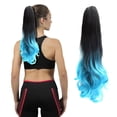 thumbnail image 1 of Uxgjfwu Clamping Ponytail Wig with European Style, Long Curly Hair Extension for Volume, Easy Wear Pony Tail Hair Piece, 1 of 6