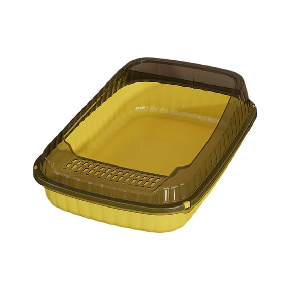 Uxgjfwu Covered Cat Litter Box with High Sides Splash Proof Design Large Space Enclosed Potty for Kittens Includes Scoop and Hood
