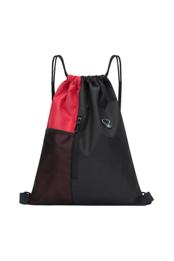 Uxgjfwu Drawstring Backpack Large Capacity, Heavy Duty Sports Sack for Hiking Camping, Lightweight String Bag with Pockets