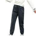 thumbnail image 1 of Uxgjfwu Elastic Waistband Jeans for Big Boys Jeans Loose Kids Denim Pants Lightweight Jeans Casual Basic Jeans Teen Boys Jeans, 1 of 4