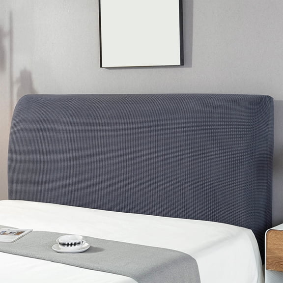 Uxgjfwu Fully Enclosed Elastic Headboard Cover, Stretchable Dust Proof Slipcover for Upholstered Headboards, Fits 1.5m and 1.8m Beds, Machine Washable, Modern