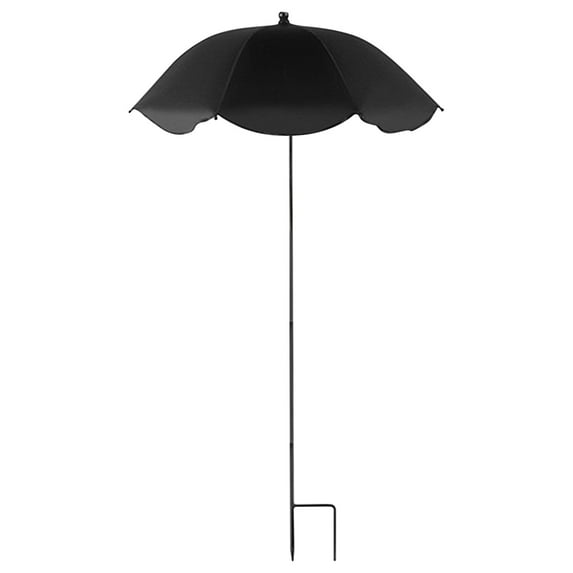 Uxgjfwu Garden Sun Umbrella, 50" Plant Stake Shade Cover for Potted Flowers, Outdoor Rain Protection Canopy