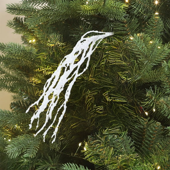 Uxgjfwu Glitter Christmas Tree Picks, Tassel and Wheat Ear Cutting Decorations, Shimmering Branch Inserts for Tree Decor, Holiday Ambiance