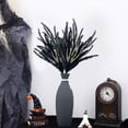 thumbnail image 1 of Uxgjfwu Halloween Black Floral Stems - Artificial Pine Needles Spray for Vase Centerpiece Fall Decor, 1 of 6