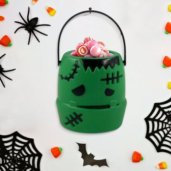 Uxgjfwu Halloween Candy Pail Portable Lantern Style Treat Bucket with Handle for Party Favors Trick or Treat