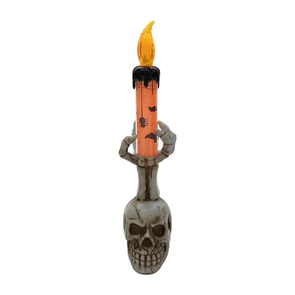 Uxgjfwu Halloween Ghost Hand Light, LED Candle Holder with Ethereal Design for Festive Decor, Battery Powered for Indoor Halloween Displays and Parties