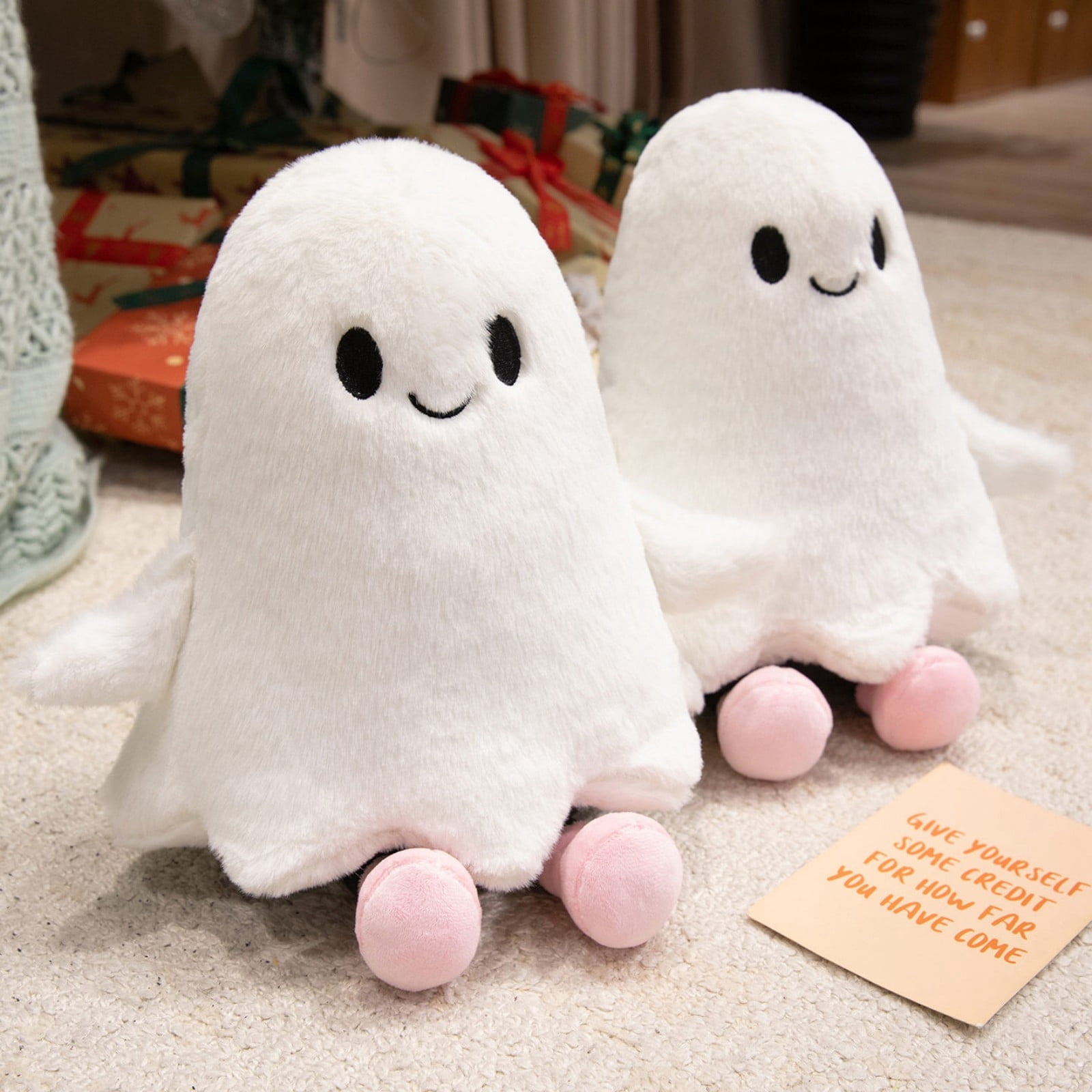 Uxgjfwu Halloween Ghost Plush Toys, Cute Stuffed Ghost Dolls