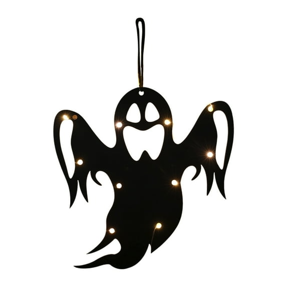 Uxgjfwu Halloween LED Sign Light Battery Operated Hanging Door Decor for Indoor Outdoor Home Garden Yard Party Decoration