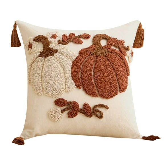 Uxgjfwu Halloween Throw Pillow Cover - Reversible Glitter Ghost Pumpkin Design Holiday Home Decor Couch Sofa Decorative Pillow Case