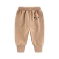 thumbnail image 1 of Uxgjfwu Infant Sweatpants Solid Color Pants Toddler Trousers Baby Boys and Girls Plush Pants Winter Warm Pants, 1 of 7