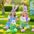 thumbnail image 1 of Uxgjfwu Inflatable Easter Egg Decoration for Courtyard, Large PVC Blow Up Easter Egg and Bunny Balloon, Festive Outdoor Inflatable Toy for Spring Holiday and Garden Party, 1 of 6
