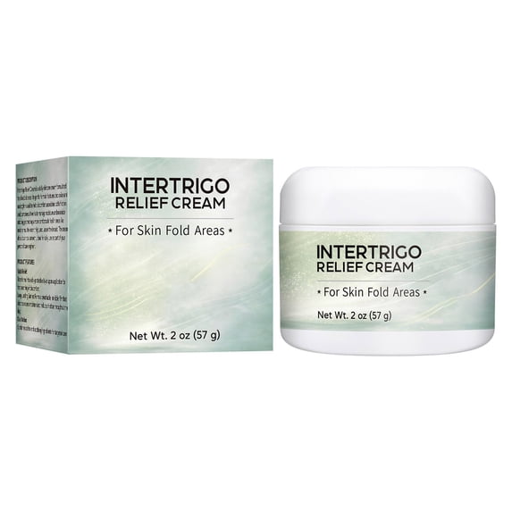 Uxgjfwu Intertrigo Cream for Fold Care, Chafing Support Cream That Helps Soothe Irritated Skin, Protective Barrier Balm, 2.01 oz