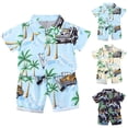 thumbnail image 1 of Uxgjfwu Kids Outfits Sets Beachwear Short Sleeve Shirts Shorts Sets Printed Casual Clothing Sets Toddler Boys Summer Clothes Set, 1 of 4