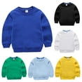 thumbnail image 1 of Uxgjfwu Kids Sweatshirt Boys Girls Hoodies Kids Plain Print Long Sleeve Sweater Pullover Outerwear Sizes 1-10,Green, 1 of 4
