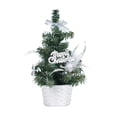 thumbnail image 1 of Elainilye Mini Christmas Tree Potted Plant 16 Inch Small Artificial Tree for Desktop Display Tabletop Christmas Decorations Home Office Decor, 1 of 6