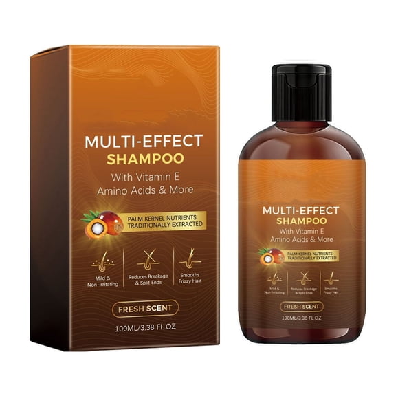 Uxgjfwu Multi Effect Repair Shampoo, Improving Dry Frizzy Hair, Strengthening Hair Roots, Nourishing Hair Strands, Mild Cleansing Formula for Daily Hair Wash, 3.38 fl oz