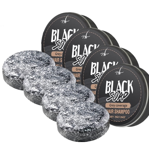 Uxgjfwu Multi Purpose Hair Blackening Soap, Natural Moisturizing and Hydrating Bar for Hair, Unisex Hair Care Soap for Scalp, Wash, Personal Grooming