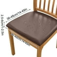 thumbnail image 1 of Uxgjfwu ‌PU Leather Chair Cover, Brushed High Elastic Slipcover for Dining Seat, Anti Slip Comfortable Waterproof for Home Office Use‌, 1 of 7