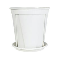 Uxgjfwu Plastic Plant Pots with Saucers Drainage Holes Indoor Outdoor Flower Pot for Succulents Herbs