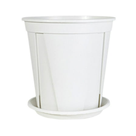 Uxgjfwu Plastic Plant Pots with Saucers Drainage Holes Indoor Outdoor Flower Pot for Succulents Herbs