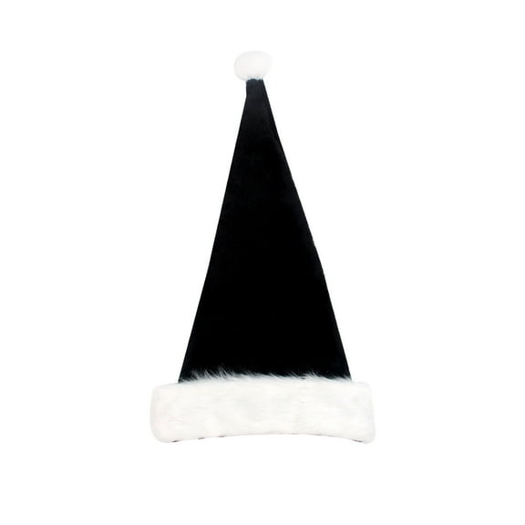 Uxgjfwu Plush Christmas Hat for Adults Festive Holiday Headwear Halloween Winter Party Accessory with Long Fur