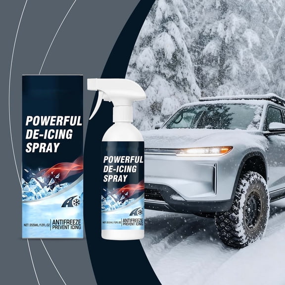 Uxgjfwu Powerful Deicing Spray, 355ml Fast Acting Ice Remover for Surfaces, Winter Solution for Driveway, Steps, Safe for Concrete, Quick Thaw