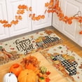 thumbnail image 1 of Uxgjfwu Pumpkin Maple Leaf Doormat 2-Piece Set Long Strip Mat for Porch Entryway Halloween, 1 of 6