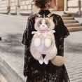 thumbnail image 1 of Uxgjfwu Ragdoll Cat Backpack Toy, Cute Kitty Double Shoulder Bag with Meow Sound, Doll for Girls, Plush Animal Pack for Outing, Gift, Interactive, Fun, 1 of 8