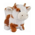 thumbnail image 1 of Uxgjfwu Realistic Brown Stuffed Cow Toy with Sound, Interactive Plush Animal with Collar for Play and Decoration, Cute Farm Themed Toy for Home, Gift, Collection, 1 of 1