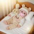 thumbnail image 1 of Uxgjfwu Reborn Baby Doll Clothes 30cm/12in, Bear Style Overalls Simulation Doll Outfits, Realistic Doll Clothing for Pretend Play, Educational Role Play, Gift, 1 of 5
