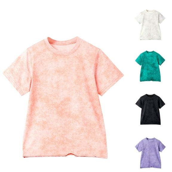 Uxgjfwu Shirts for Kids Summer Short Sleeve Graphic T-Shirt Tops for Girls and Boys T-Shirt Tee, Sizes 4-11